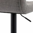 thumbnail image 4 of Heavenly Collection Grey Tufted Adjustable Stool For Dining Area, 4 of 11