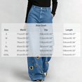 thumbnail image 3 of VBVC Women's Grommet Eyelet Jeans with Pockets , High Waisted Wide Leg Denim Pants For Women, S-2XL, 3 of 8