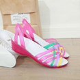 thumbnail image 3 of Mixed Rainbow Colors Jelly Sandals, 3 of 5