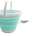 thumbnail image 5 of SAMMART 10L (2.64Gallon) Set of 2 Collapsible Fishing Bucket - Foldable Round Tub - Portable Plastic Water Pail - Space Saving Outdoor Waterpot - Trunk Organizer, 5 of 9