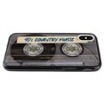 thumbnail image 5 of FINCIBO Slim TPU Bumper + Clear Hard Back Cover for Apple iPhone X, Retro Clear Cassette Tape Country Music, 5 of 6