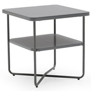 MoDRN Scandinavian Soren Metal Base Side Table