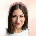 thumbnail image 4 of Solid Wide Headbands Non-slip Fashion Pink Hair Hoop 1.18inch Wide for Girl Women, 4 of 7