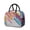 Black, variant on Insulated Lunch Bag for Women, Floral Print Oxford Fabric Lunch Box, Leakproof Thermal Cooler Tote for Work, School & Picnic, Abstract Geometric Print