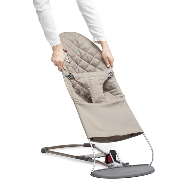Asiento de tela para hamaca BabyBjörn Sand Grey Cotton