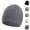 Dark Gray, variant on Men's Cable Knit Beanie, Stretchy Wind Resistant Folded Cuff Heavyweight Cable Twisted Warm Winter Skull Cap for Cold Weather Dark Gray