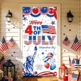 thumbnail image 2 of JHyouerji 250th Anniversary Door Cover American Flag 4th of July Patriotic Hanging Cloth Background Banner for Independence Day Front Door Home Party Decoration, 2 of 7