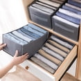 thumbnail image 2 of Caja de almacenamiento para pantalones vaqueros, armarios, organizador de ropa, cajones, ropa interior, calcetines, camisetas, organizadores de almacenamiento de guardarropa, 2 of 5