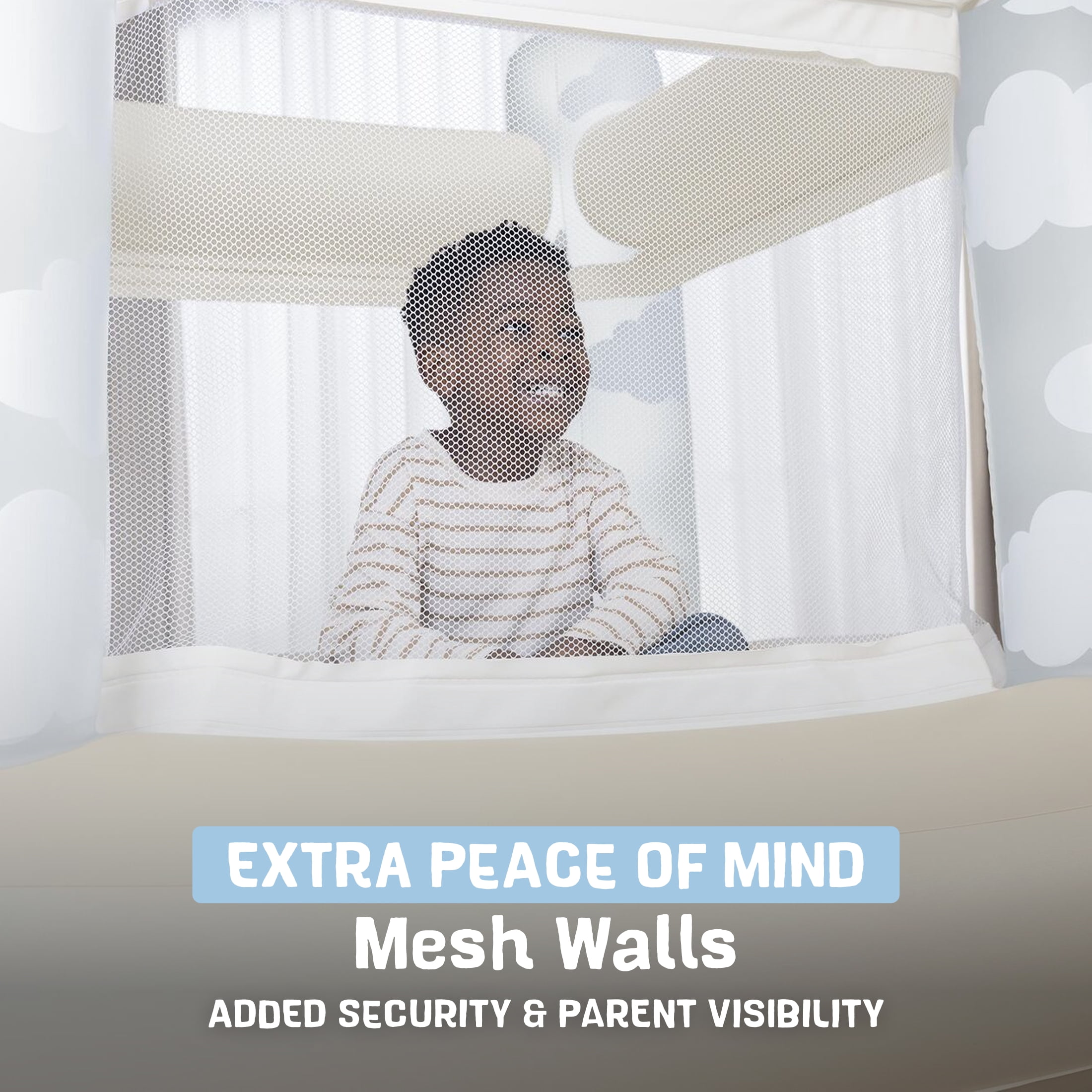 Bestway Day Dream White Bounce House for Indoor Use, Whimsy & Wonder Collection