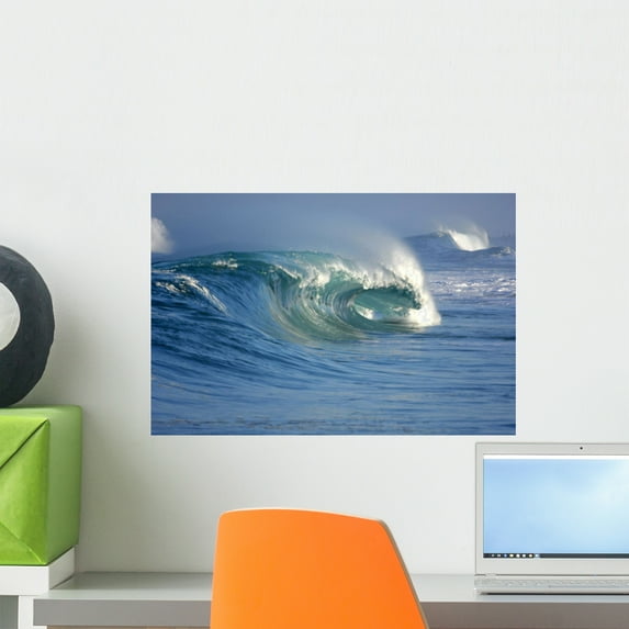 Wave Wall Mural by Wallmonkeys Peel and Stick Graphic (18 in W x 12 in H) WM72845