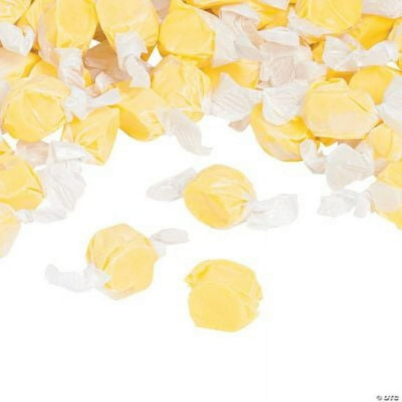 Yellow Salt Water Taffy Candy, 193 Pieces, Bulk 3 lb Bag, Bulk Party Candy, Buffets and Holidays