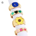 thumbnail image 1 of Visland 1 Set Knuckle Rings Heart Stackable Women All Match Finger Rings for Party, 1 of 8