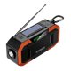 thumbnail image 2 of Altavoz portátil multifuncional Radio solar con manivela AM/FM (naranja), 2 of 9