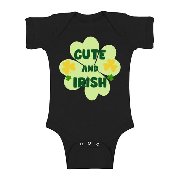 Cute and Irish One Piece Top Newborn 6M 9M 18M 1 Year Old Baby Girls Romper Short Sleeve St Patricks Kids Clothing