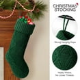 thumbnail image 5 of Ayieyill 6pcs Christmas Stockings Knitted Xmas Stockings Double-Sided 18 Inches Fireplace Stockings for Family Christmas Decoration (Burgundy,Green), 5 of 7