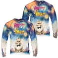 thumbnail image 3 of Happy New Year with Persian Fireworks Holiday Xmas Winter 2025 All Over Print 3D Sweatshirt Unisex Merch Cat Lover Kitten Owner Gifts - 00025, 3 of 6