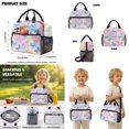 thumbnail image 5 of Xoenoiee Colorful Butterfly Print 3 Pack Kids Backpack School Bag and Lunch Box Set with Pencil Case for Middle School Teenage Heavy Duty Bookbag Back Packs Travel Laptop Bags Daypack for Girls Teen, 5 of 6