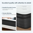 thumbnail image 4 of 12 Inch Twin Size Mattress, Medium Firm Hybrid Mattress with Cooling Gel Memory Foam for Pressure Relief, Mattress in A Box. Black, 4 of 6