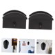 thumbnail image 5 of FOMIYES 4Ud Colgador De Sombreros Adherible De Plástico Negro Para Organizar Gorras, 5 of 8