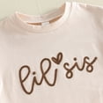 thumbnail image 6 of Baby Boys' Bodysuits Gentle Letter Print Short Sleeve Crew Neck Girls Embroidery Bodysuit Versatile Summer Outfit, 6 of 8