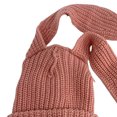 thumbnail image 2 of D-GROEE Long Rabbit Ears Beanie Hats Thickened Knitted Bunny Ears Cap Cute Plush Winter Hat for Women Girls, 2 of 8