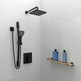 thumbnail image 3 of Belanger QUA130CMB Rain Pressure Balanced Square Shower System, Matte Black, 3 of 9