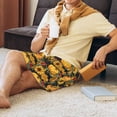 thumbnail image 5 of Naloa Pumpkins And Sunflowers3 Men's Short Pajama Pants, Pj Shorts, Lounge Comfort Shorts-XX-Large, 5 of 6