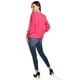 thumbnail image 3 of Blusa con detalle de flor en hombro Roman Fashion /Juvenil, 5106 (Fiusha) fucsia M, 3 of 5