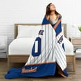 thumbnail image 4 of Custom Baseball City Plush Throw Blanket Personalized Any Name and Number for Men Women Youth Gift, 4 of 6