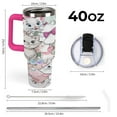 thumbnail image 2 of The Aristocats 40 Oz Tumbler With Handle And Straw, Stainless Steel Vacuum Travel Mug, Double Wall Vacuum Insulated Tumbler With Lid, Water Bottle for Gifts Party Office Coffee, 2 of 8