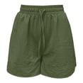 thumbnail image 5 of Casual Shorts for Women Summer Elastic Waist Wide Straight Leg Loose Lightweight Beach Shorts with Pockets, 5 of 8
