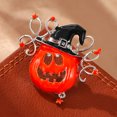 thumbnail image 5 of Cute Pumpkin Brooch Pin for Women, Halloween Decorations Jewelry Accessory, Enamel Lapel Pin for Thanksgiving Festival, Holiday Gift for Bag Hat Suit Scarf, 5 of 7