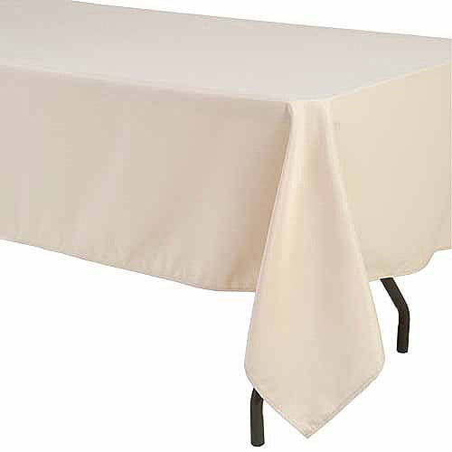 Polyester White 140 x 250 CM-Douceur d' 'end Rectangular Tablecloth 