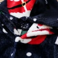 thumbnail image 5 of XDZJLR Baby Flannel Christmas Pajamas Boys Girls Xmas Warm Santa Print Hooded Romper Jumpsuit Winter Outdoor Indoor Cozy Loungewear Outfit Pjs 3-6 Months, 5 of 9