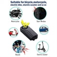 thumbnail image 2 of Carga USB Alarma de Vibración para Bicicleta Motocicleta Impermeable Alarma para Bicicleta Eléctrica Control Remoto Sensor de Seguridad Antipérdida, 2 of 7