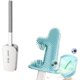 thumbnail image 1 of Cepillo de baño de cactus, cepillo de limpieza de inodoro de mango largo de silicona suave y flexible con soporte de secado rápido blanco Sailing Electrónica, 1 of 5