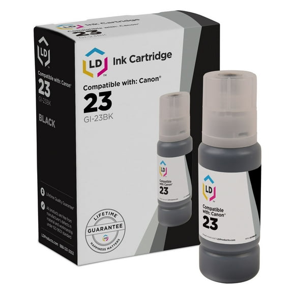 LD Products Compatible Replacement for Canon GI-23 / 4696C001 Black Ink Bottle for Pixma G620