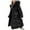 #073-Black, variant on Favoffer Girls Winter Coat Puffer Hooded Zipper Thickened Mid-Length Fleece-Lined Pocketed Casual Parka Warm Outerwear for Daily/Travel/Holiday Big Kids 5-16Y