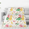 thumbnail image 1 of Balery Cute Baby Dinosaurs Manta de Felpa Suave y Acogedora – Cobija de Franela Aterciopelada para Cama, Lavable y Cálida para Sofá, Mascotas, Transpirable-80"x60", 1 of 7