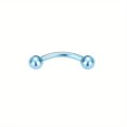 thumbnail image 1 of DOLOTTA 1Pc Surgical Steel Curved Barbell Eyebrow Rings Helix Tragus Lip Belly Button Piercing Rook Daith Earrings for Women Men, 1 of 5