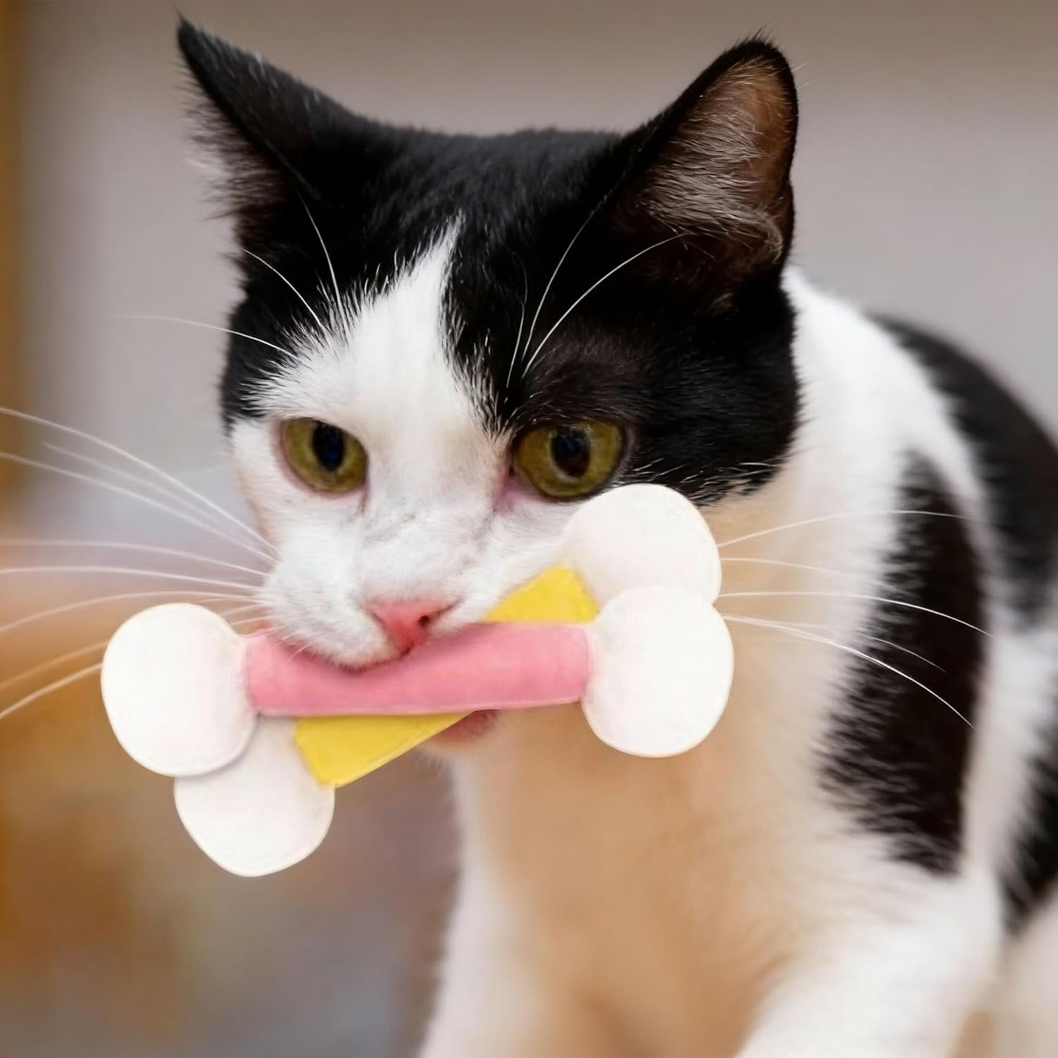 2026 new cotton swabs cat toys with catnip，cotton swabs cat toys with catnip, 6 pk giant kitten chew sticks，giant interactive felt kitty kicker toy sticks  Indoor Cats,Interactive Bite & Play Toy