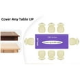thumbnail image 3 of (6 Pack) Purple Premium Rectangle Heavy-Duty Plastic Table Covers ( Reusable), 3 of 6