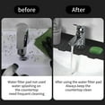 thumbnail image 3 of Muyoka Atopoler Fregadero de cocina Protector contra salpicaduras Grifo de silicona Colector de agua Manija del grifo Bandeja colectora de goteo para mantener los fregaderos de cocina y baño secos Muyoka Hogar, 3 of 7