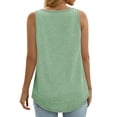 thumbnail image 5 of MOSHU Summer Womens Tank Tops U Neck Casual Flowy Sleeveless Shirts for Women, 5 of 10