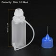 thumbnail image 4 of Uxcell Needle Tip Bottle Precision Plastic Applicator 10ml with Blue Cap, 10 Count, 4 of 6