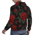 thumbnail image 6 of Sigee Roses for Men's Pullover Hoodie Sweatshirts Adult Casual Long Sleeve Sweatshirts ,Sizes S-4XL-Small, 6 of 7
