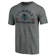 thumbnail image 2 of Men's Heathered Gray Chicago Blackhawks Team Freedom Tri-Blend T-Shirt, 2 of 3
