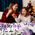 thumbnail image 3 of LHSHID Wife Birthday Gift Blanket from Husband Wedding Anniversary Romantic Gifts for Wife Flannel Throw Blankets 40"x50", 3 of 7