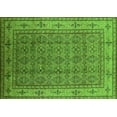 thumbnail image 1 of Ahgly Company Indoor Rectangle Oriental Green Industrial Area Rugs, 4' x 6', 1 of 4