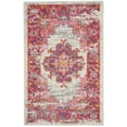 thumbnail image 5 of Nourison Passion Persian Ivory/Fuchsia 1'10" x 2'10" Area Rug, (2x2), 5 of 9